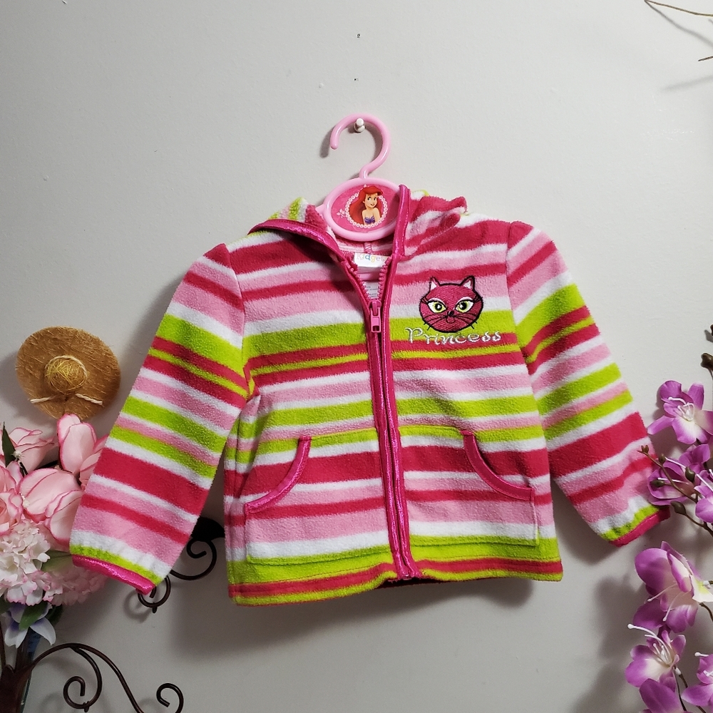 5/$20 Graphic Striped Jacket with Hoodie